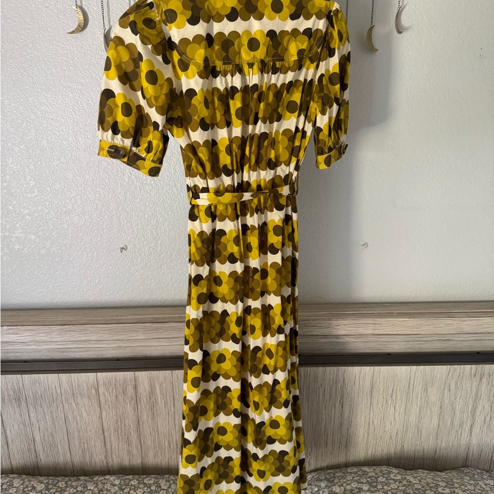 Orla Kiely The Anna Shirt Dress - Retro Flower - Picture 4 of 4